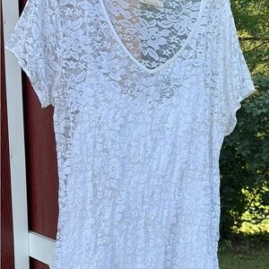 Bobbie Brooks White Blouse Elegant Top